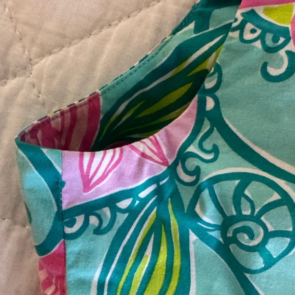 Lilly Pulitzer Pink and Green Swirl Top - Picture 7 of 7